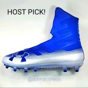Under Armour Highlight MC Football Blue & White Cleats 12 NWOT